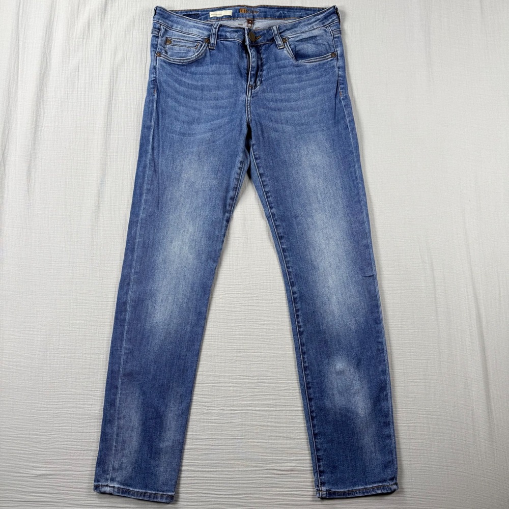 KUT from the Kloth Catherine Boyfriend Jeans Size 2 Blue Medium Wash 30x29 - Picture 2 of 7